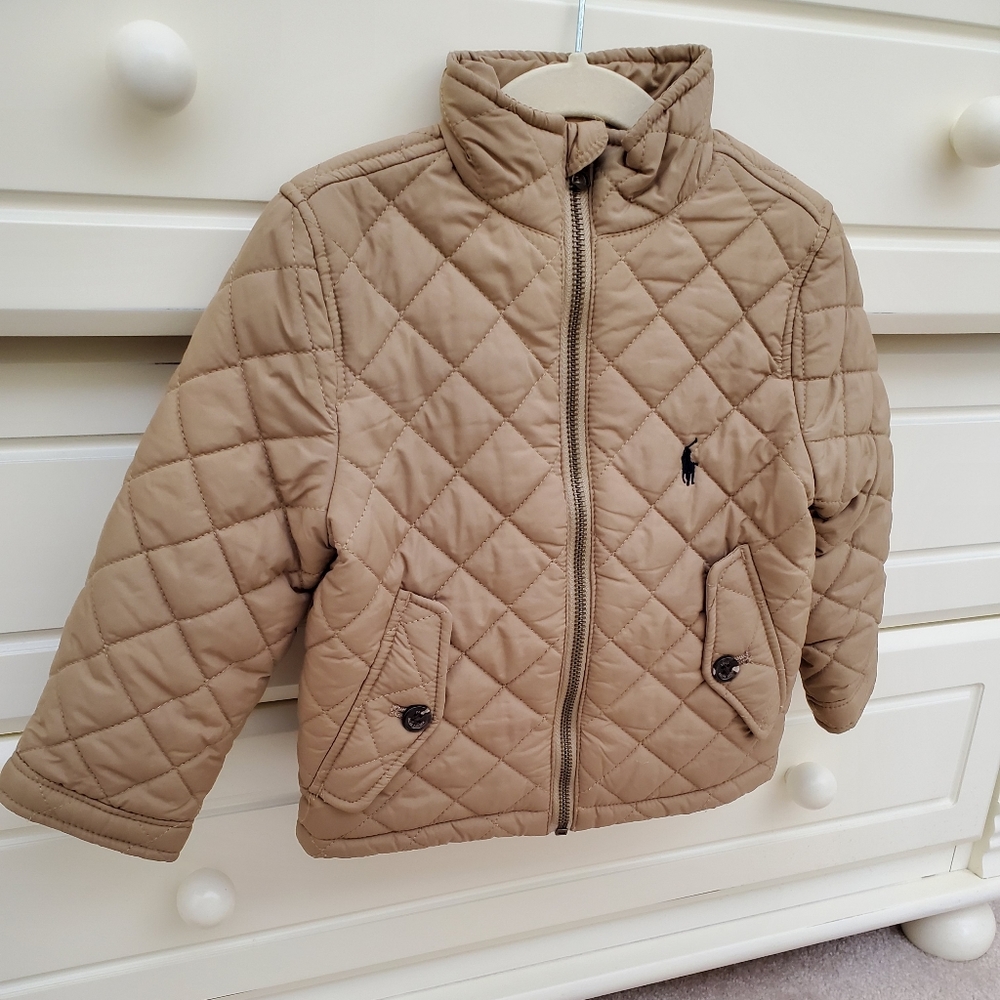 Ralph Lauren Polo Tan Puffer Jacket 2T